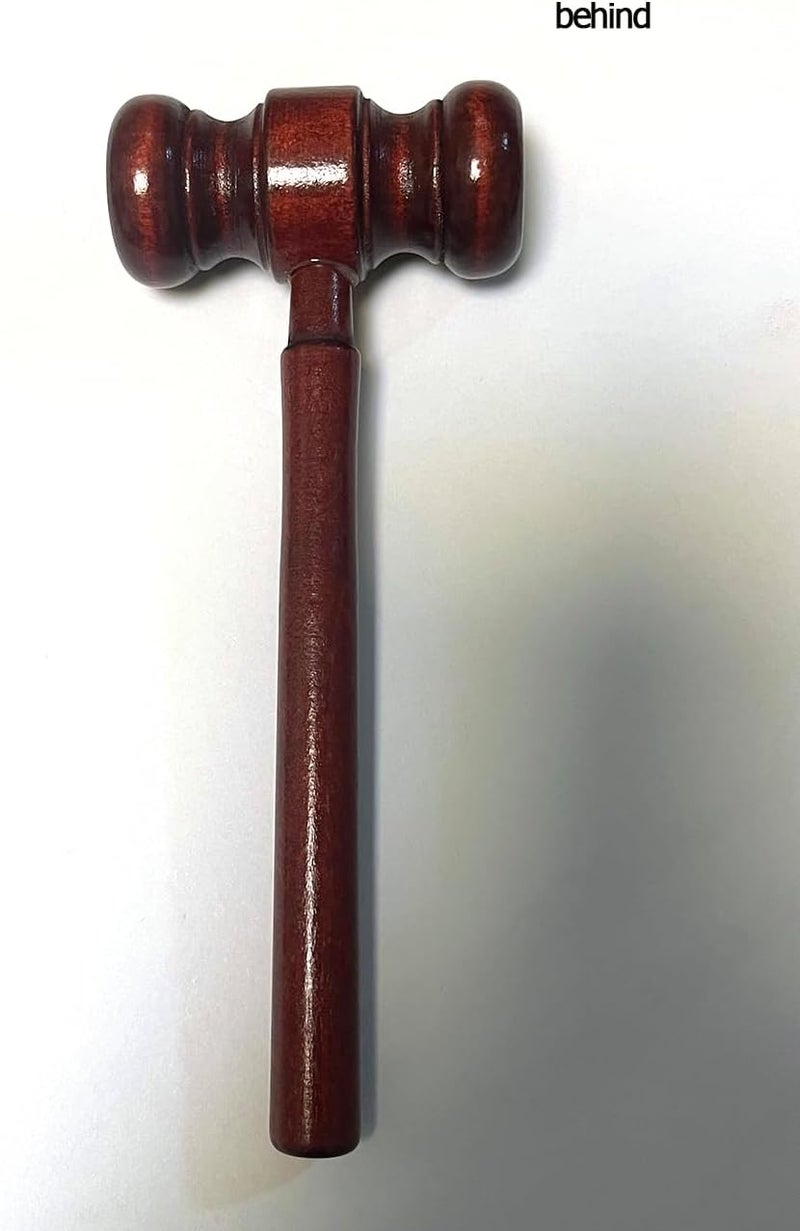 Aliotech Wooden Courtroom Gavel Judge Gavel Costume Accessory Justice Costume Accessories Props for Auction Sale Using Only - Image 5
